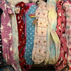 Toddler girl pj footie/fleecy bundle